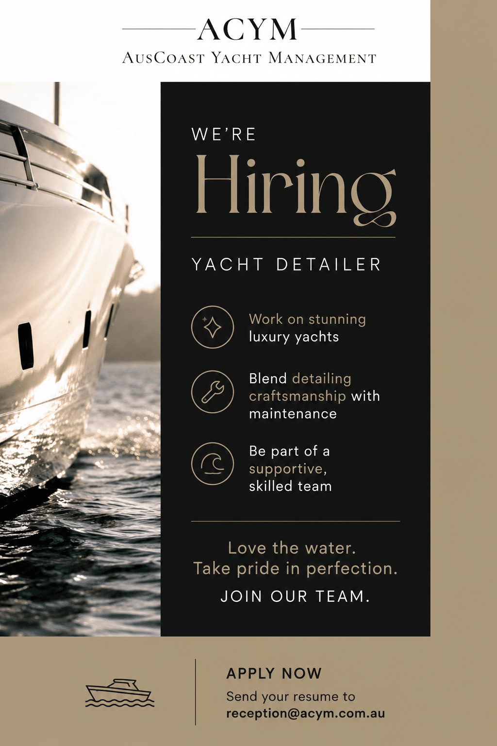 Job advertisement provided by the employer